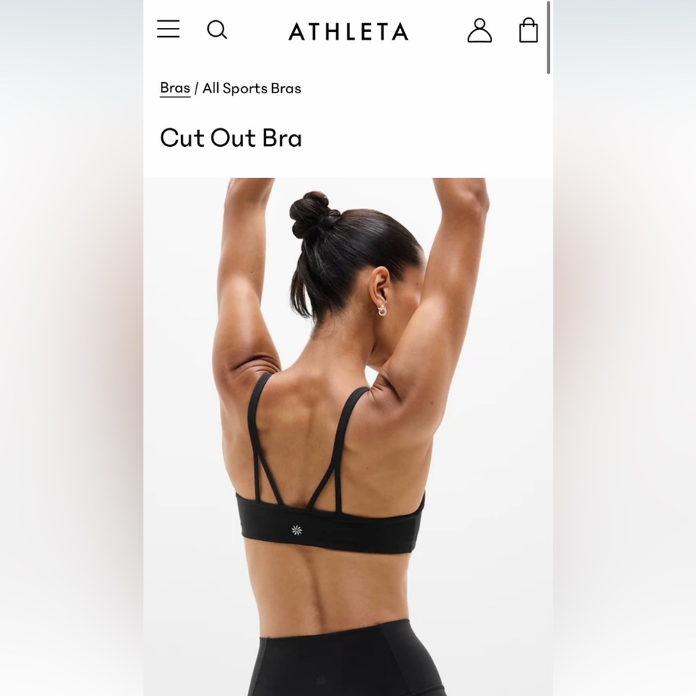 ATHLETA Cut Out Bra (D-DD)